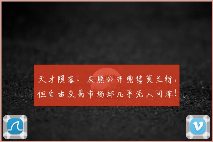 天才陨落，灰熊公开兜售莫兰特，但自由交易市场却几乎无人问津！